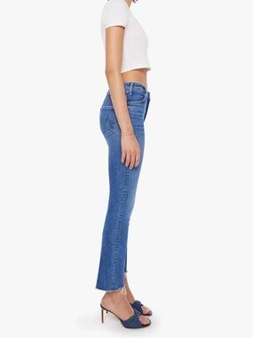 MOTHER Women’s Dark Blue Hustler Ankle Jeans